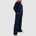Half Zip Sweatshirt Jogger Suit